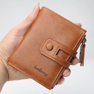 baellerry billetera de hombre con hebilla de estilo coreano billetera retro multifuncional monedero con cremallera para hombres