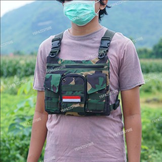 Táctica del ejército bolsa de pecho de protección chaleco militar bolsa de pecho bolsa del ejército bolsa de Rig bolsa TNI bicicleta