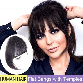 Extensión De alambre De Alta Temperatura color negro Natural peluca para mujer fleco De pelo