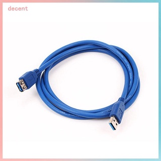 Cable de extensión USB3.0 macho a hembra medio paquete azul 0,3 m