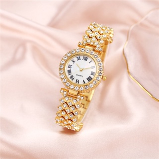[Reloj] Reloj De Moda Estudiante Femenino Tachonado De Diamantes Temperamento Simple Damas Elegante Reloj De Pulsera Reloj De Pulsera De Cuarzo