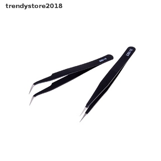 trendystore2018 2 piezas de codo antiestático y pinzas rectas de acero inoxidable para tartas mx