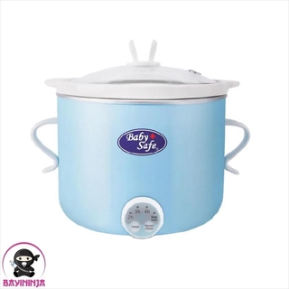Babysafe Slow Cooker con temporizador gachas de bebé utensilios de cocina 800 ml azul (1)