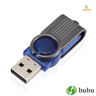 Venta BH Mini USB 2.0 Micro SD TF lector de tarjetas de memoria de alta velocidad de plástico girar adaptador para Tablet PC portátil anne01.mx