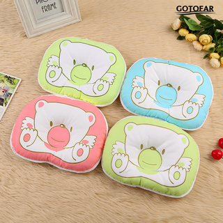 G.R Lovely Cartoon Bear Infant Baby Head Support Cushion Soft Cotton Shaping Pillow