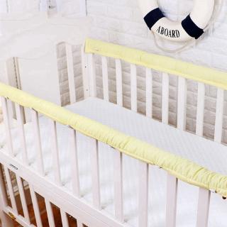 Cubierta de riel para cama de bebé no estática, protector de botón, diseño de cuna (8)