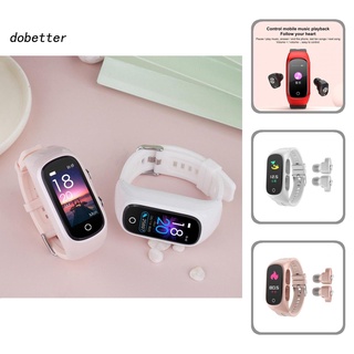 <Dobetter> Multifunctional Smart Watch 0.96 Inch Bluetooth-compatible Earphone Smart Wristband HiFi Sound for Running