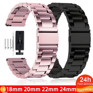 18mm 22mm 20mm 24mm Stainless Steel Strap for Samsung Gear S3 S2 for Huawei GT 2 Watch Quick Release Bracelet
