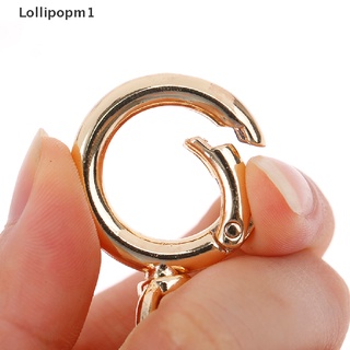 Lollipopm1 4 piezas de gancho de círculo abierto a presión de resorte puerta O anillo de gatillo cierres de cuero bolsa correa mi (2)