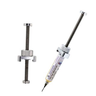 1 pieza de aleación de aluminio jeringa de aguja de empuje de detección para pasta de flujo de 10 cc NC-559-ASM Flux Mate