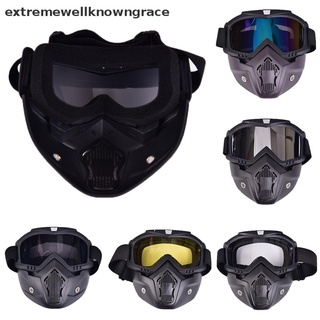 [knowngrace] Windproof Open face Helmets Goggles Mask Vintage Motorcycle Shark Helmet Goggles New Stock