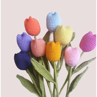 Ramo tulipanes a crochet (1)