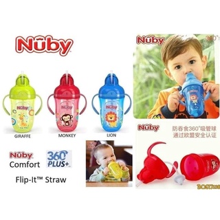 Nuby Comfort Flip It con asa 270Ml/Nuby Baby - azul nuevo