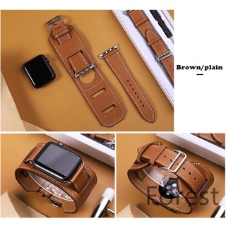Cuff Bracelet Leather Band Strap for Apple Watch Band SE 38mm 40mm 41mm 42mm 44mm 45mm iWatch Series 1 2 3 4 5 6 7 (8)