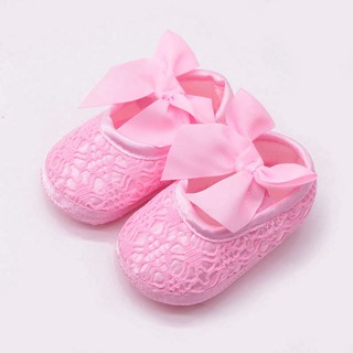 zapatos de bebé lindo encaje arcos recién nacido niño niña zapatos (2)
