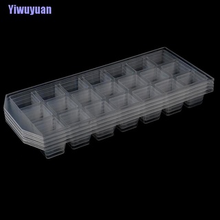 Yiwuyuan- 21Grid cubo de hielo pudín fabricante de molde para refrigerador molde de hielo bandeja herramienta barra de plástico