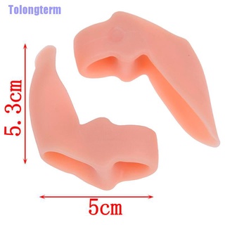 Tolongterm> Corrector de silicón de 2 piezas de Gel de silicón para juanetes separador de dedos Hallux Valgus protector de pies (8)