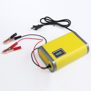 electrónica digital 12v 6a cargador de batería de motocicleta plomo ácido almacenamiento cargador de batería enchufe de ee.uu.