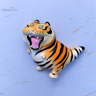 freshlucky De Dibujos Animados Refrigerador Pegatina Decorativa Tigre Expresión Vívida Suministros Del Hogar