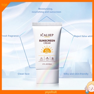 Yoyo ICALIJEP SPF50+ protector solar crema protectora de la piel hidratante protector solar