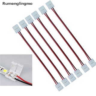 [rmo] 10 unids/set cable 2 pines led tira conector 3528/5050 adaptador de un solo color venta caliente