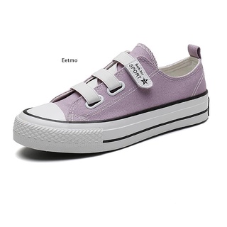 [Eet] zapatos de lona para mujer de corte bajo Verclo mocasines de moda zapatillas de deporte Casual zapatos de caminar
