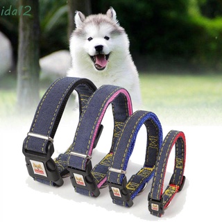 IDA12 Nylon Collar de perro Doble Suministros de mascotas Correa para el cuello Al aire libre Ajustable Ensanchamiento|Para perro pequeño Espesado Collar