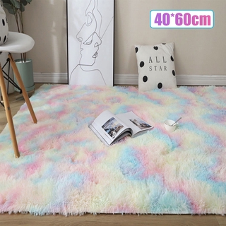 1pc Ultra Soft Tie-Dye Plush Carpet Fluffy Area Rug For Bedroom Living Floor Mats Easy to care for and durable (1)