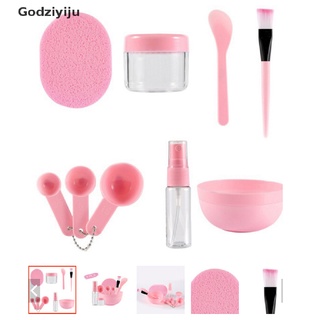 Godziyiju 9 unids/Set DIY máscara Facial herramientas Kit tazón cepillo cuchara palo botella esponja casera maquillaje belleza herramienta MY