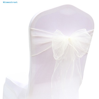 wismestreet silla ligera fajas silla arcos fajas corbata espalda decoración reutilizable boda decoración