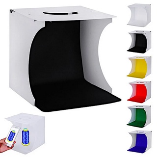 Mini Caja De Luz Fotografíca Con Luz Led Portatil Plegable Semi Profesional, Kit para Estudio Fotográfico de Producto (8)