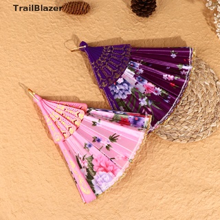 [trailblazer] Abanico de baile plegable de estilo chino, diseño de seda, plegable