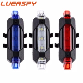 LUEASPY Luz trasera de bicicleta LED Luz de bicicleta impermeable recargable por USB (1)