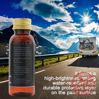 30/50ML Nano cerámica coches recubrimiento de vidrio líquido hidrofóbico coche anticuidado O1T7