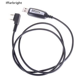 [Iffarbright] 1Set USB 2Pin Cable De Programación Con CD De Software Para Radios Baofeng UV-5R BF-888S . (6)
