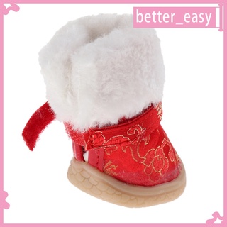 [better_easy] zapatos de perro impermeable — suela antideslizante botas de nieve caliente protector de pata para perro (9)