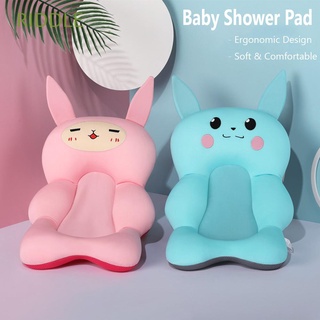 RIDDLE Soft Bathtub Seat Infant Bath Cushion Baby Shower Bath Tub Pad Newborn Safety Non-Slip Support Mat Foldable Pillow