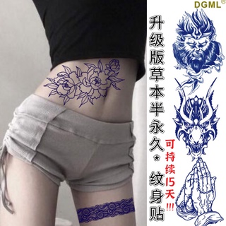 Juice Tattoo Sticker Herbal Semi-Permanent Tattoo Sticker Lasts 15 Days Spot Plant Tattoo Sticker