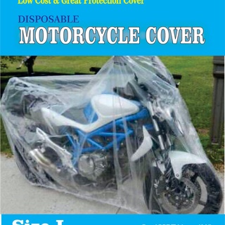 Cubierta transparente de plástico desechable para motocicleta, transparente, L último accesorio, cubierta del cuerpo del Motor puede G9E2 presente