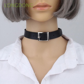 longdong moda gargantilla collar para mujer gótico cuero pu vapor retro cuello de alta calidad harajuku punk/multicolor