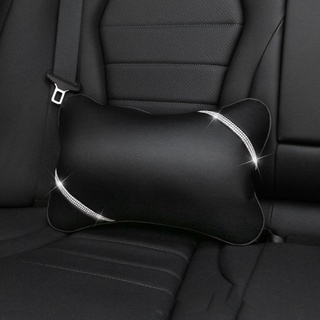 interior del coche diamante decoración de mano freno cubierta lumbar almohada hombro almohadillas reposacabezas