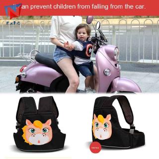 ExhG - cinturón de seguridad para niños de alta calidad, correa trasera, arnés de asiento de motocicleta, multifunción, ajustable para exteriores @MY