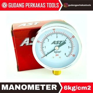 Manómetro sbo/calibrador de presión 6 kg /cm2 u 80 psi antes