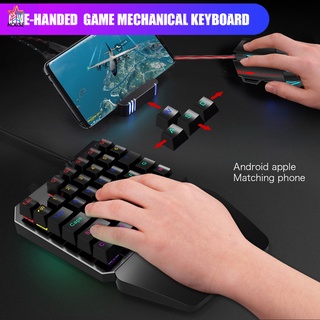3pcs gaming teclado ratón convertidor conjunto de 35 teclas colorido teclado izquierdo controlador de gamepad móvil para teléfono inteligente (7)