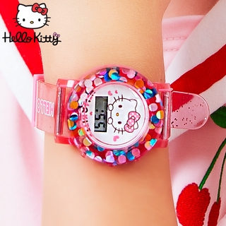 Kt Hello Kitty reloj electrónico para niños de dibujos animados niñas lindo princesa niños reloj Digital (4)