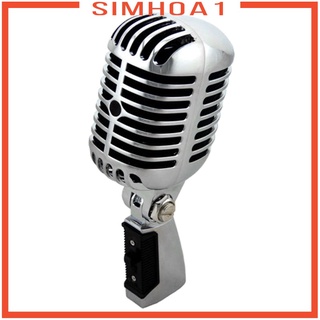 [SIMHOA1] Micrófono clásico Vintage dinámico Vocal para Karaoke en vivo
