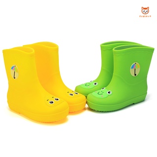 botas de lluvia niños de dibujos animados animales botas de lluvia antideslizante impermeable caliente forrado zapatos
