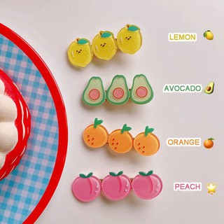 <24h delivery>W&G Simple ins soft cute fruit side hair clip hairpin Cartoon hairpins bb clips