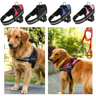 mejorar los suministros para perros/chaleco reflectante para mascotas/suministros de tracción/cuerda de entrenamiento para caminar/sin tirar/correa ajustable para perros/multicolor (5)