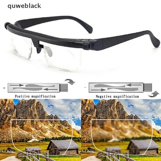 quweblack lentes de miopía ajustables de enfoque variable para gafas de visión a distancia de lectura mx